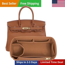 Felt Purse Organizer insert for birkin 35 bag 35, EarthColor