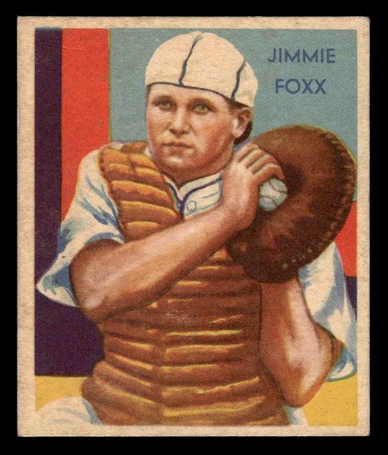 1934 - 1936 Diamond Stars Baseball #64 Jimmie Foxx VG - VG/EX (trimmed top-bot)