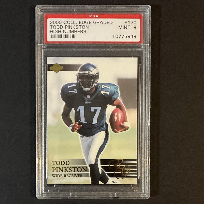 Collector's Edge 2000 Graded Todd Pinkston Eagles High Numbers #170 PSA 9