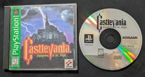 Castlevania: Symphony of the Night Sony Ps1  game and manual