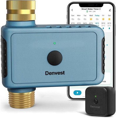 Denvest- Smart Wifi Water Timer with Brass Inlet- Voice Control- App Control