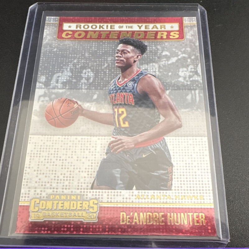 Panini Contenders Rookie of the Year Contenders Rookie De'Andre Hunter #4 Hawks