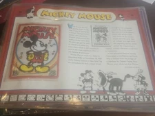 mickey mouse willabee and ward 9x12 patch disney collection sheet w&w display