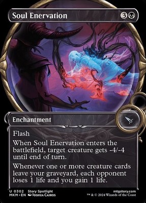 [MTG] Soul Enervation (Showcase) (0302) (MKM) LP-HP