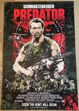 Predator James Rheem David Poster Print #/87 Arnold Schwarzenegger Mondo Artist