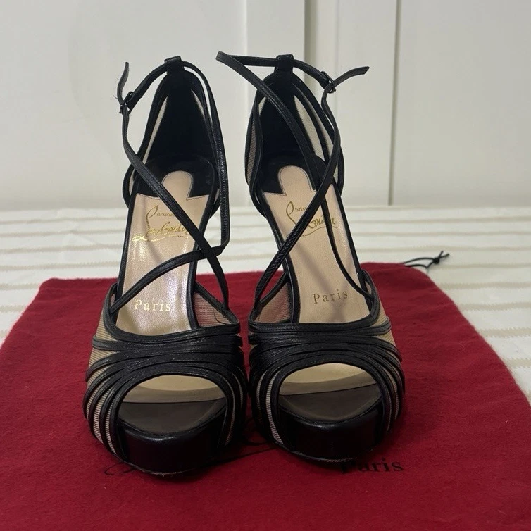 Christian Louboutin Women's Black Straps for sale | eBay