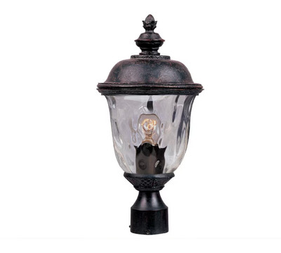 Maxim Lighting Carriage House DC 19.5-in Oriental Bronze Post light