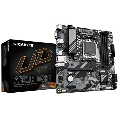 Gigabyte A620M DS3H Ultra Durable Amd Am5 Sockel Mainboard Micro-Atx 4X Ddr5 S