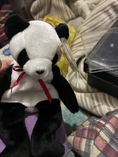 ty panda rare with case
