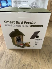 Smart Bird Feeder with Camera AI Identify Species 2K HD Live Video Camera Bird