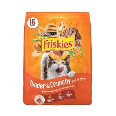 Flavors of Chicken, Beef, Carrots and Green Beans Dry Cat Food, 16 lb Bag