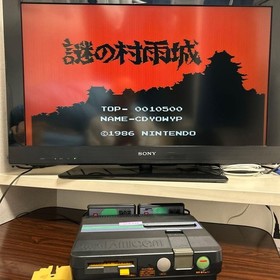 SHARP Twin Famicom Console System AN-505BK Black [Maintained Belt Replaced]