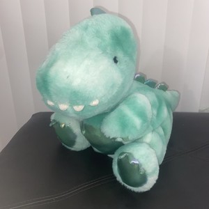 FAO Schwarz Mint Green Glo Bright T-Rex 16" Lights & Sound
