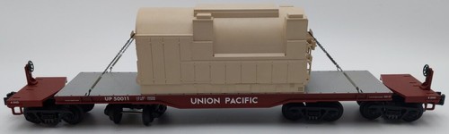 Coche plano de alta resistencia MTH 20-98353 Union Pacific 47' TTX con transformador #50011 EX | Condition: Used