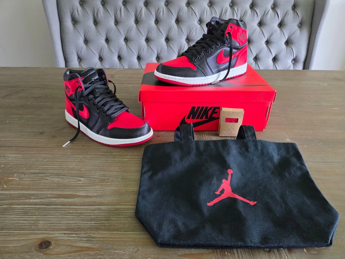 Jordan 1 Retro OG High Satin Red W for sale | eBay