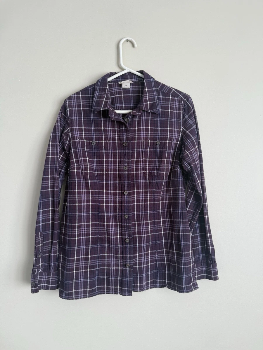 Chemise Femme Duluth Trading Co - Petit (S) Violet à Carreaux - Manches Longues - Nylon Fishing