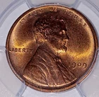 1909 P LINCOLN MS66 CENT "BLAZING RED"