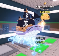 Steal a Brainrot | Normal Capitano Moby (480M)