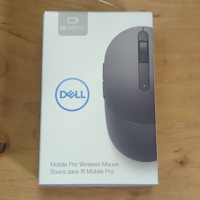 Dell MS5120W Mobile Pro Wireless Mouse Bluetooth 5.0 2.4GHz USB Black New Sealed