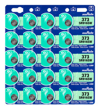 Murata 373 SR916SW Silver Oxide Watch Battery 20 Count - Replaces Sony 373