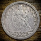 1854-P Seated Liberty Dime 10C