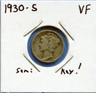 W@W 1930-s Mercury Dime !!!! ( LOW Mintage !!!!)  VF !!!!!