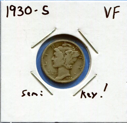 W@W 1930-s Mercury Dime !!!! ( LOW Mintage !!!!)  VF !!!!!
