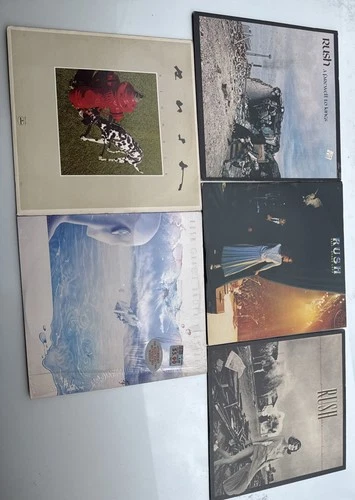 RUSH Vinyl Lot 5 Signals,Permanent Waves, Farewell to Kings,Exit Stg Left, Grace
