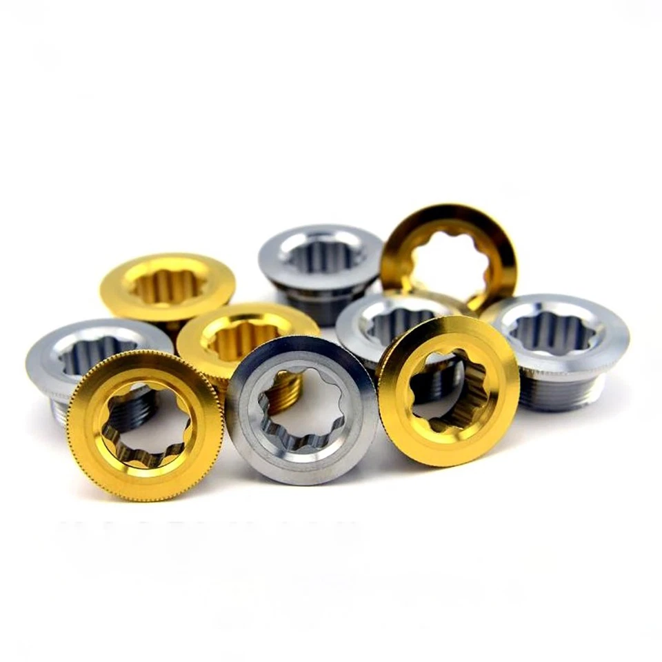 Perno de fijación del brazo de manivela de titanio Ti para bicicleta de montaña M20 para Shimano SLX Deore XT XTR Foto 2 de 4