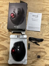 ELECOM EX-G Pro Trackball Mouse, Wired, Wireless, Bluetooth, Thumb Control