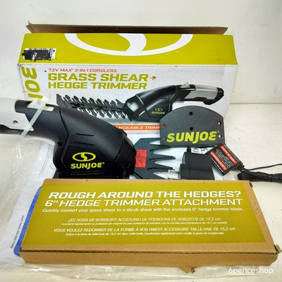 #ad #ad Sealed in OB SUN JOE HJ604C 7.2V Cordless Grass Shear Trimmer $25.99