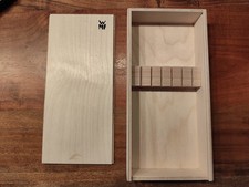 WMF Holzkiste Holzbox Besteckkasten für 6 Messer Geschenk Kassette LEER