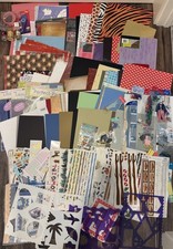 HUGE Scrapbooking Scrapbook LOT Bundle Paper Stickers Supplies MORE 500