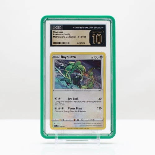 Pokemon Rayquaza Non-Holo #014 McDonald's Collection - CGC 10 PRISTINE
