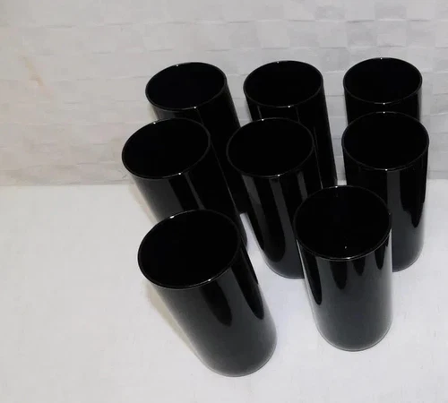 Set of 8 Vintage LIBBEY Cobalt Blue Tumblers Drinking just over 5.75” tall