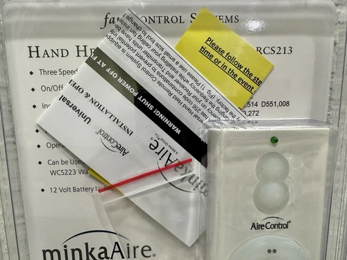 Minka Aire AireControl Handheld Remote Fan Control RCS213 W/Battery - Picture 8 of 9