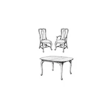 Woodcraft Project Paper Plan to Build Queen Anne Dining Room