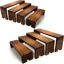 Large Wood Display Risers Wooden Cupcake Stand Cake Stands Dessert Food Buffet