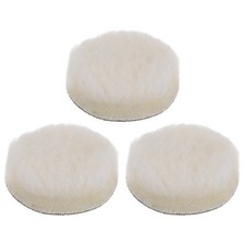 3pcs Wool Buffing Pads 3 inch Polishing Pad Polishing Buffing Pad Hook and Loop
