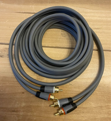 Rocketfish 12ft RCA Stereo Audio Cable Gold Plated Red White L/R