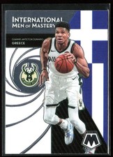 Giannis Antetokounmpo 2020-21 Panini Mosaic International Men Of Mastery #17