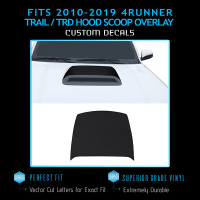 Fits 10-20 4Runner Trail TRD Anti Glare Hood Scoop Trim Overlay - Matte Black