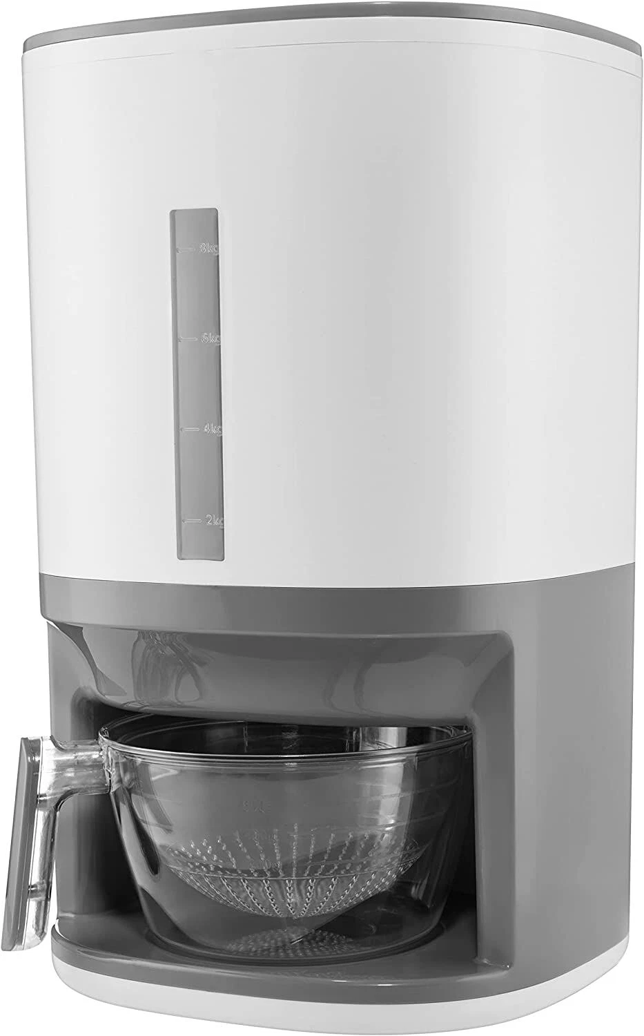 Rice Dispenser - 25 lbs Capacity with Measuring Cup - Airtight Dry Food Storage
Opens in a new windo