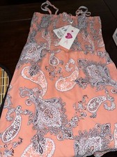 NWT Halle Smocked Bust Mini Dress, Paisley, XS, New With Tag