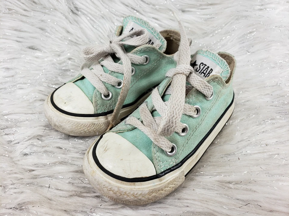 Zapatillas CONVERSE ALL STAR Verde Claro Infantes Talla 6/22 Foto 2 de 4