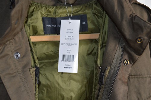 French Connection Olive Jacket With Detachable Quilted Gilet - XS - Picture 3 of 12
