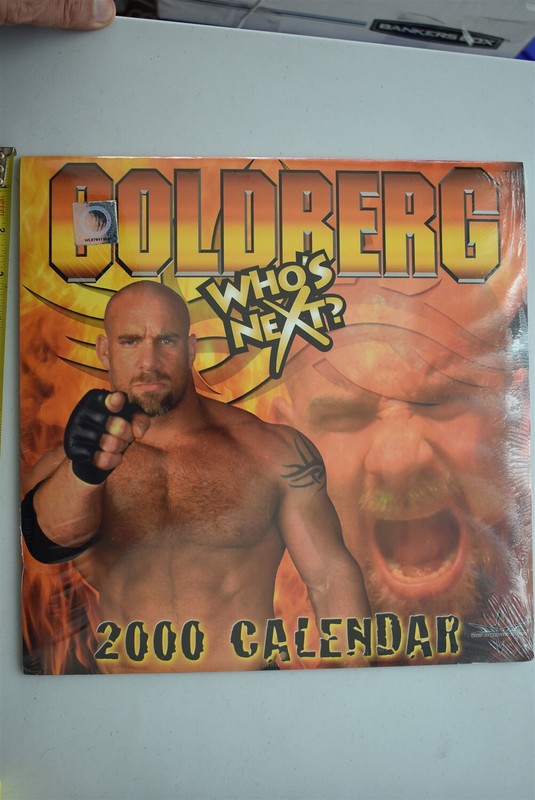 BILL GOLDBERG muscle wrestler 2000 rare SHIRTLESS BEEFCAKE MALE Vintage calendar