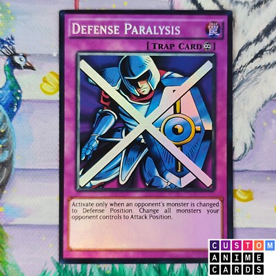 Defense Paralysis dyi ANIME EFFECT HOLO card