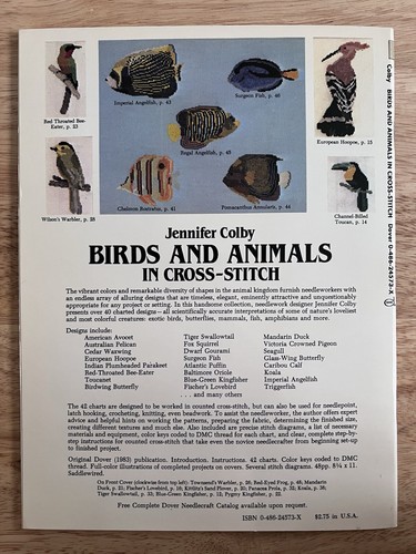 Birds and Animals 42 Designs by Jennifer Colby Cross Stitch Pattern - Picture 4 of 4