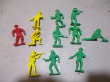 Tim-Mee 60mm recast plastic Cowboys/Indian figure lot